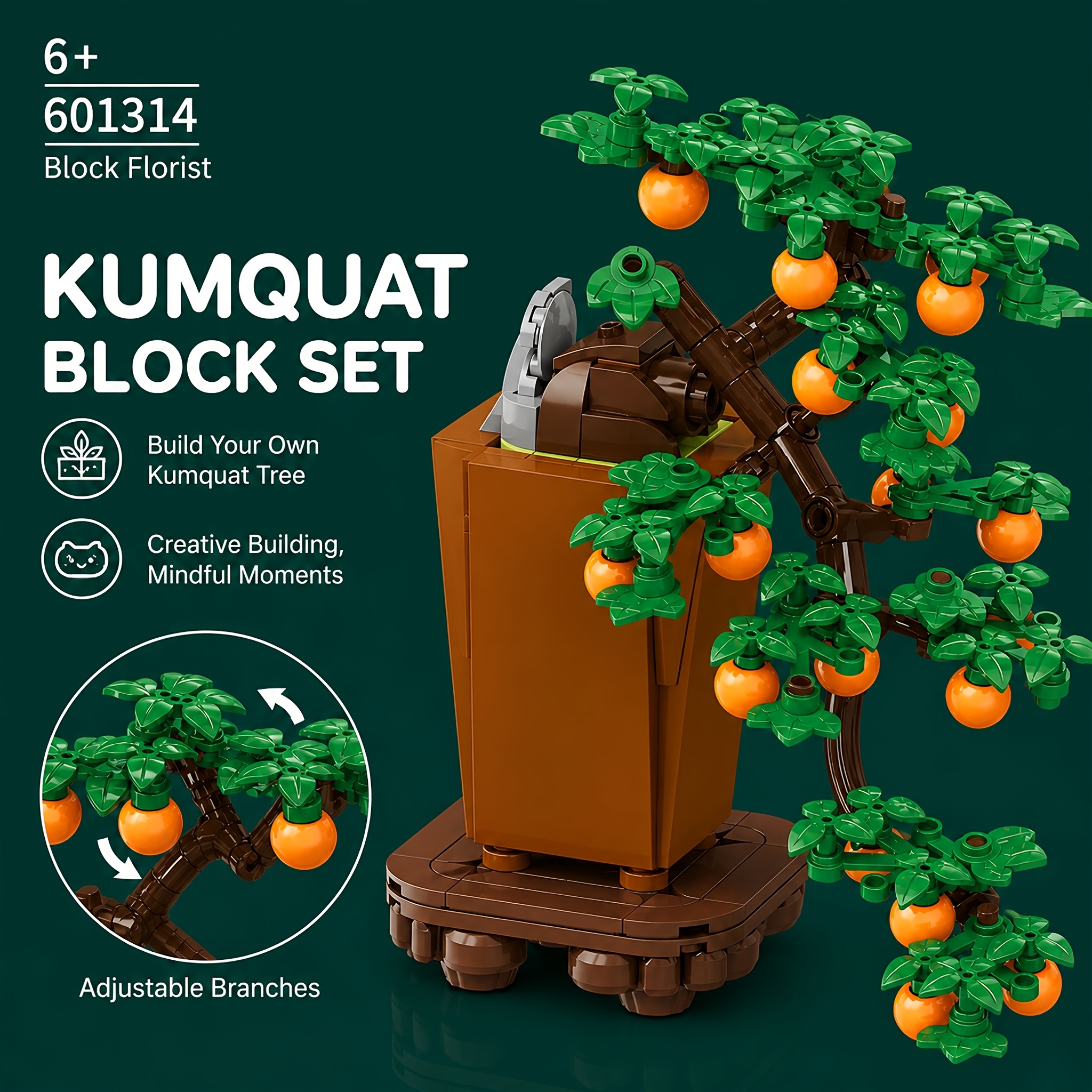 Fun Creative Bonsai Building Blocks Set