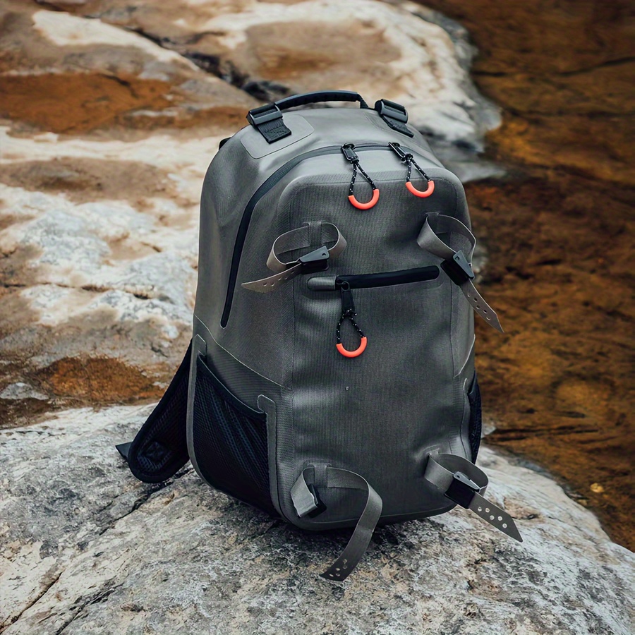 18l fishing backpack rod holders black nylon Temu Malaysia - Main Image