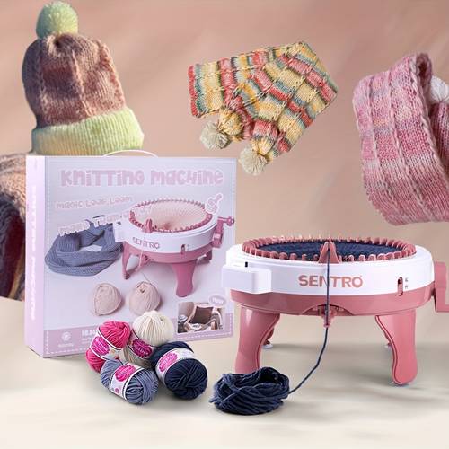 easter crafts 40 48 needle knitting machine fully automatic toy sewing machine diy hat scarf glove sock hand knitting tool
