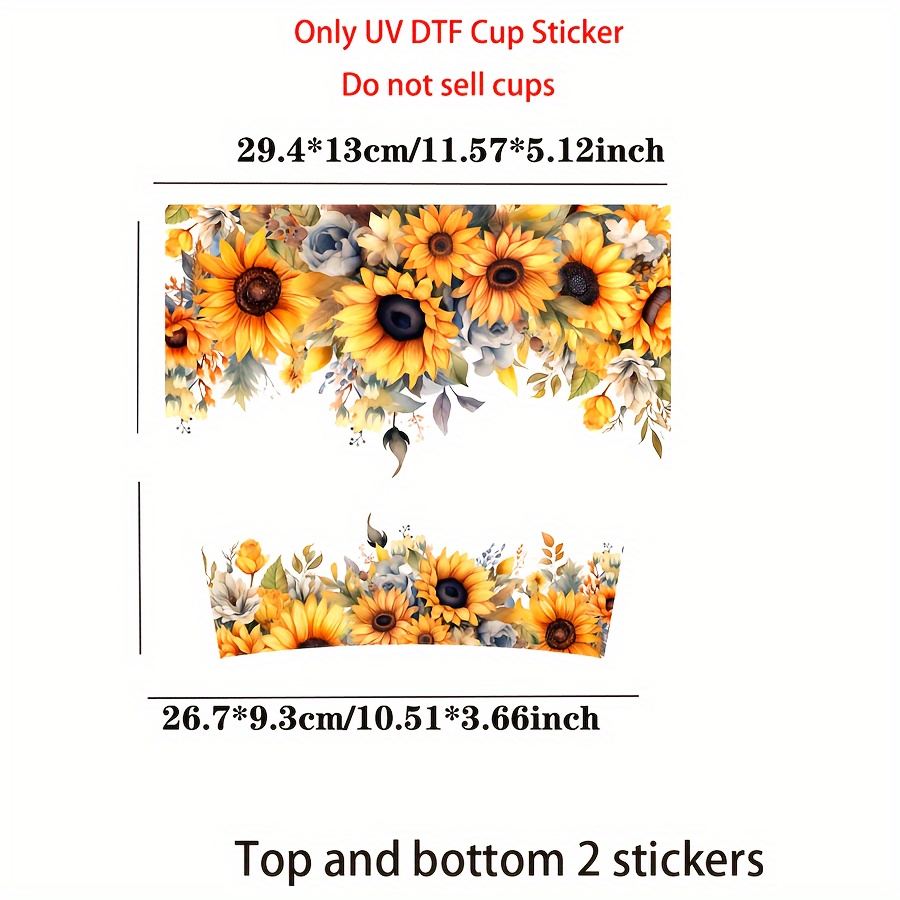 TEMU 1 Set Of Combination Pack, Series Dtf Transfer 40oz Glass Cup, Packaging Transfer, Suitable For Libi Glass Cup, Bottle, Water Cup Decoration,