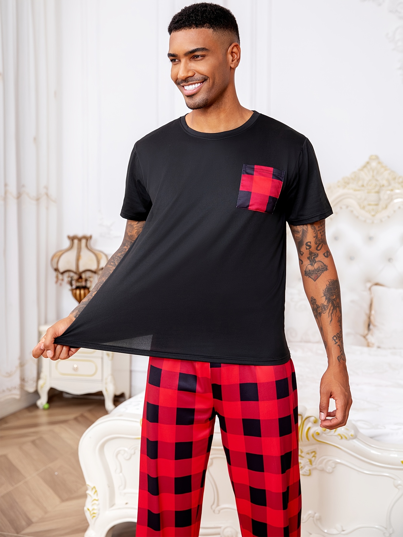 Conjunto Pijama Pijama Vestido Hombre Conjunto Pijama Pijama De
