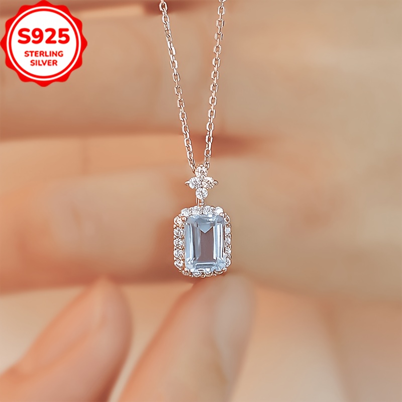 S925 Silver Hypoallergenic Floral Necklace, Elegant Gift