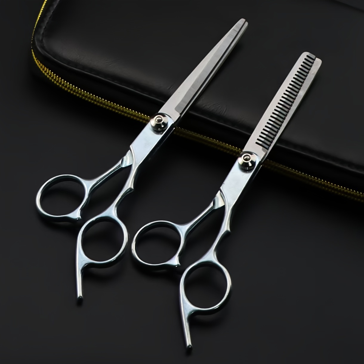 

Professional Hairdressing Scissors Set, Texturizing & Thinning Shears For All Hair Types, Grip, Fragrance-free