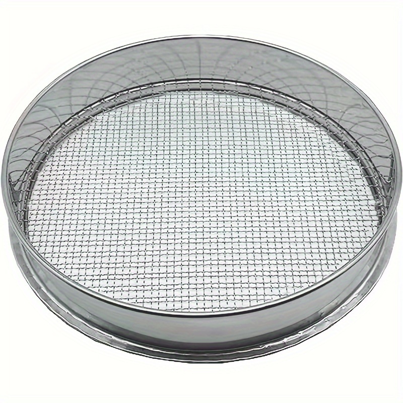 Image of 1pc Mesh Screen 304 1/4" 6mm Mesh Mesh -soil Sifter For Large Gardens To Boost Your Gardening Productivity, Silvery