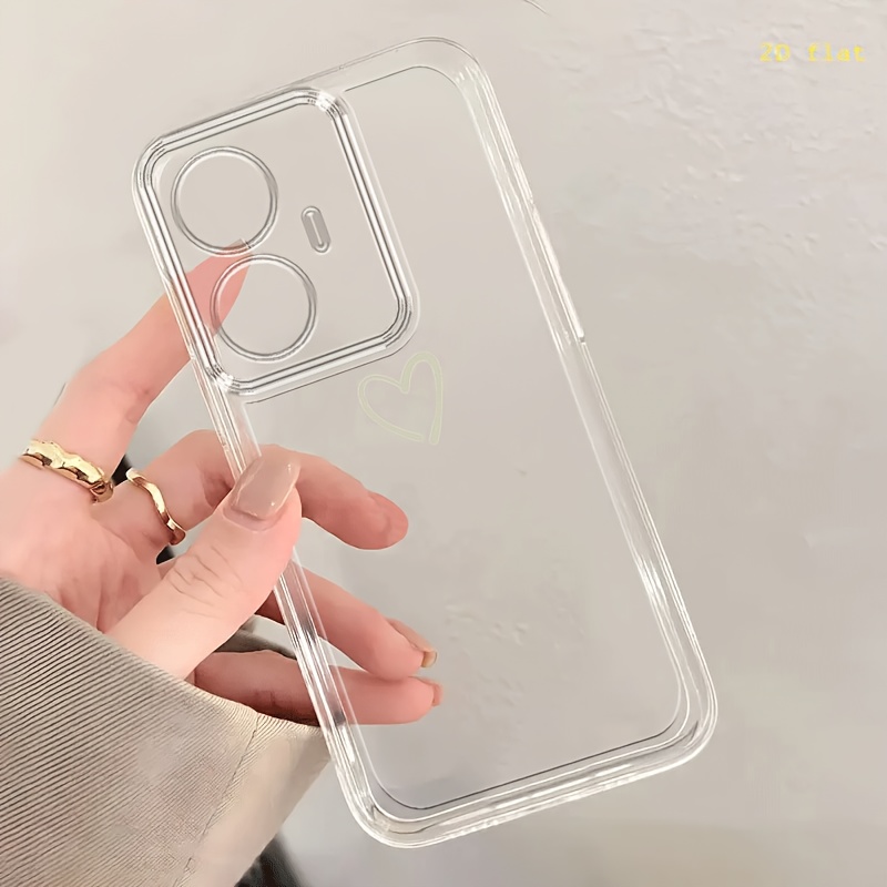 TEMU Phone Case: Line Art Heart 2d Flat Pattern Phone Case, Suitable For Realme 9, 10 Pro, 11, 12, 13 Pro+, 14, 14x, 15, 16 Pro, C33, C35, C51, C53,
