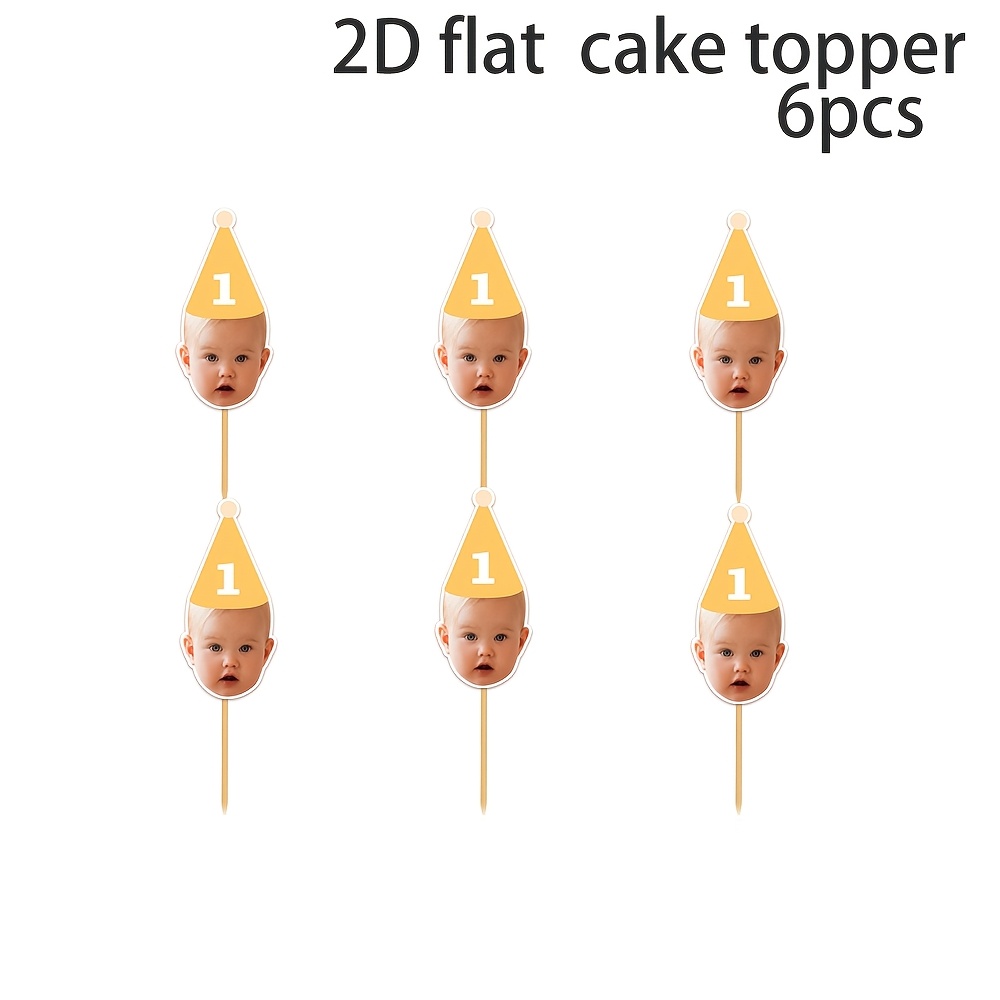 TEMU Topper personalizzato per torta di compleanno con foto del , personalizza qualsiasi et�, foto per torta di compleanno, per torta di compleanno,