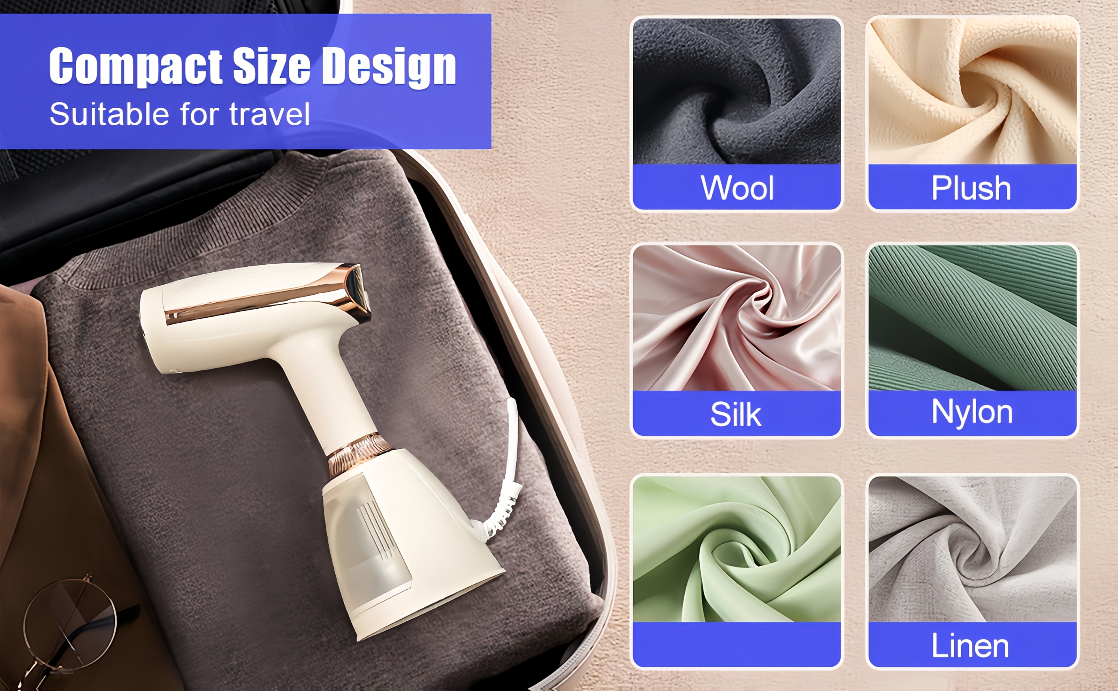 2-in-1 Dual Function Garment Steamer & Iron - No Leak Design, Horizontal & Vertical Steam, 110-120V US Plug, Ergonomic Handle for Quick Wrinkle Removal, Clothes Steamer, Home Laundry, Modern Aesthetic, Durable Construction