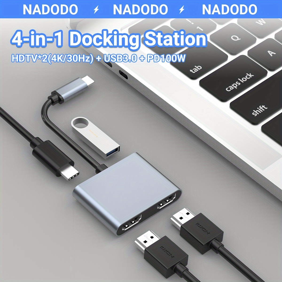 Usb-c To Adapter (supports 4k / 30hz) - Type- C 1 Converter Cable For 2017/2018  Macbook Pro, Macbook, Pro, Imac, Chromebook, & More Usb 3.0 Type-c Devices  - Temu United Kingdom