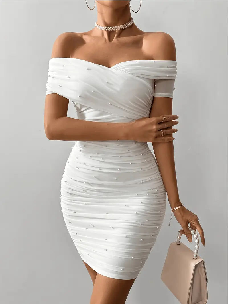 white bubble graduation dress White Graduation dress by Babyboo Fashion