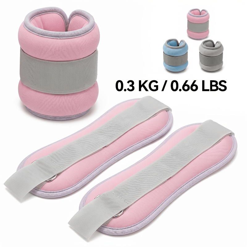 TEMU Bandes à sacs de sable polyvalentes à pieds réglables 0,66LB/1,65LB/2,20LB, 2 pièces, sangles lestées de fitness pour , de sport, l'entraînement