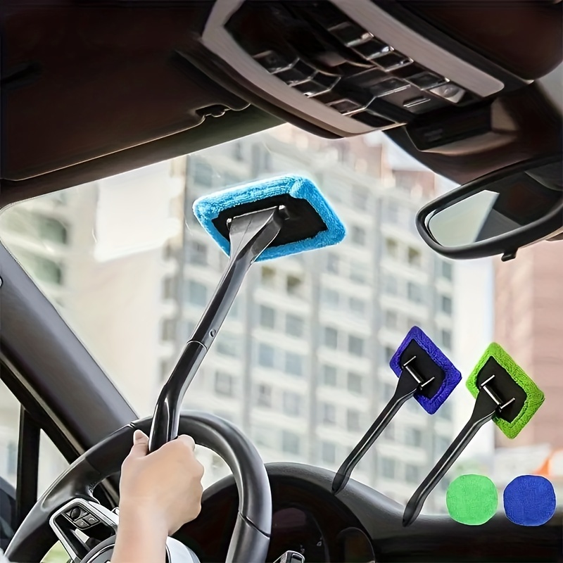 

Ergonomic Car Window Cleaner With Super Cloth - And