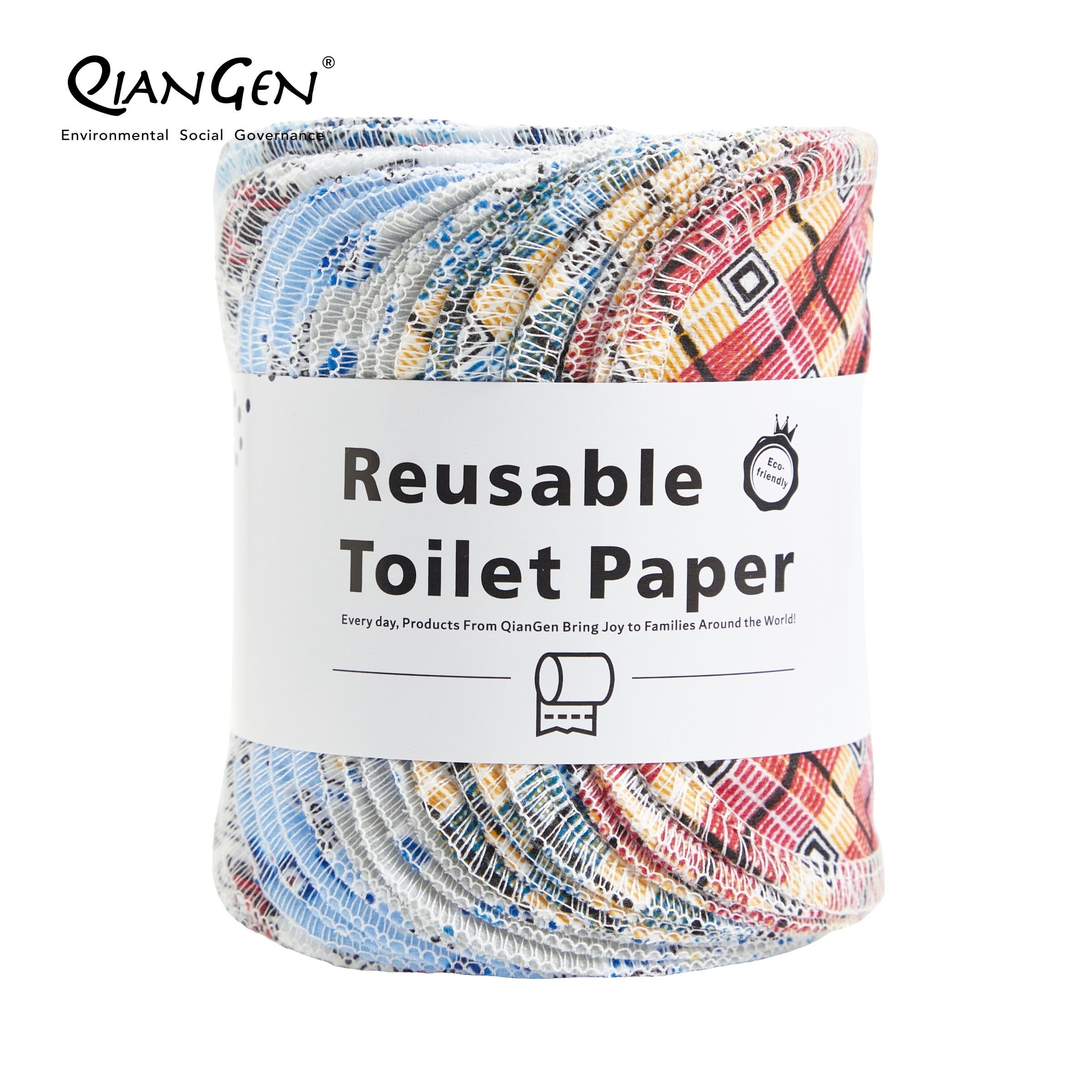 20 tampons en coton réutilisables avec trousse de toilette lavable - Tampons