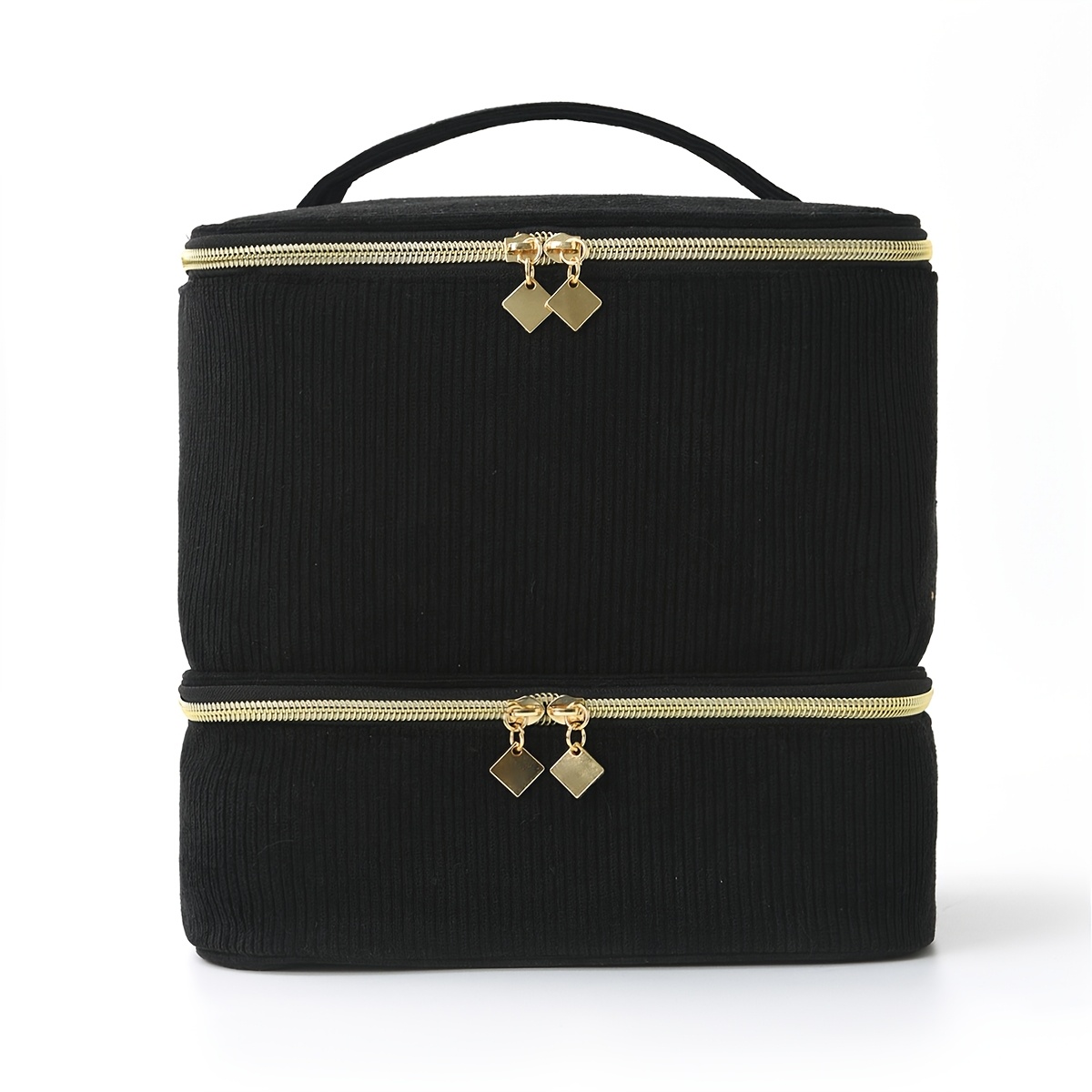 TEMU Fashionable High-quality Flannel Soft Material With Intelligent Efficient Storage, A Multifunctional Makeup Bag/travel Home-use Gift Box For 30