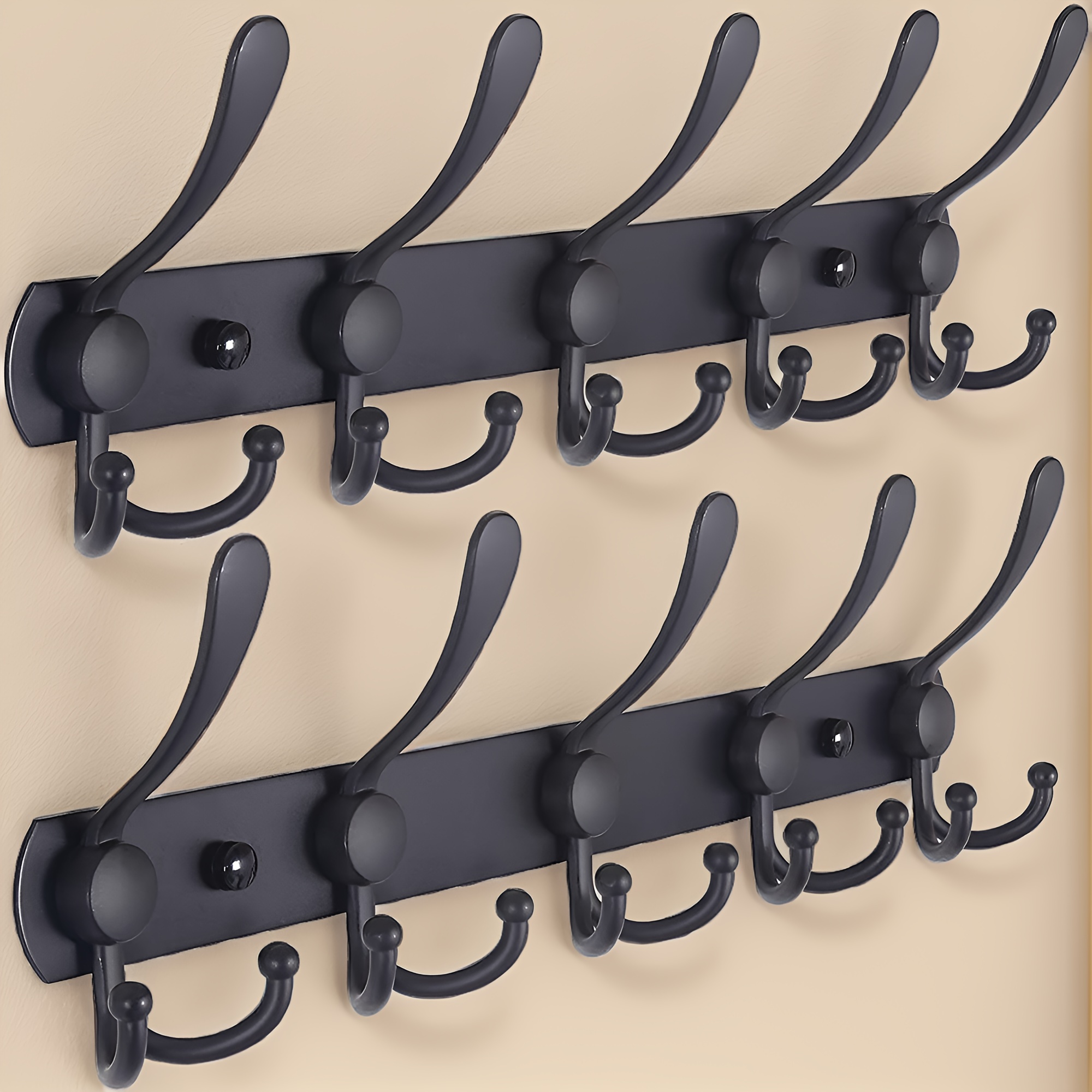 Fancy 8Pcs Heavy Duty Coat Hooks for Wall, No Rust, Double Prong Decorative  Clothes Hook for Entryway, Mudroom, Bathroom, Bedroom, Kitchen White