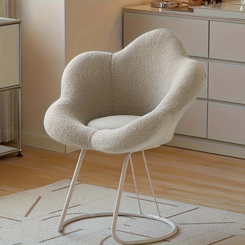 con Schienale Sedia Trucco, Pouf, Sedie da Toeletta for Il Bagno della Sala Trucco, Adatta for Camera da Letto, Bagno di Servizio, Soggiorno (Color : No Rotation, Size : B