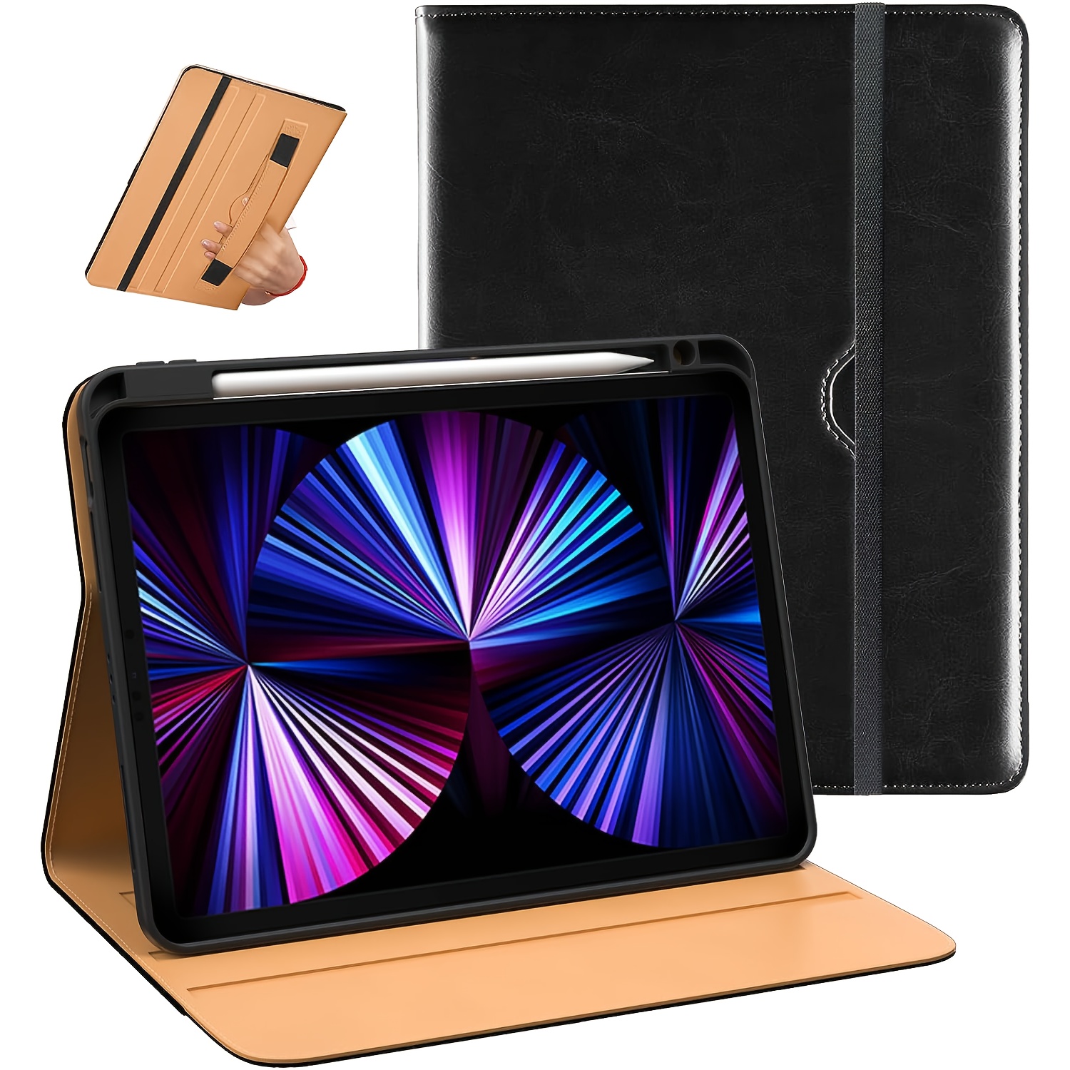 Funda para iPad Air 5th 2022 / iPad Air 4th 10.9 pulgadas 2020 con  protector de pantalla de vidrio templado, cubierta inteligente rígida de  soporte