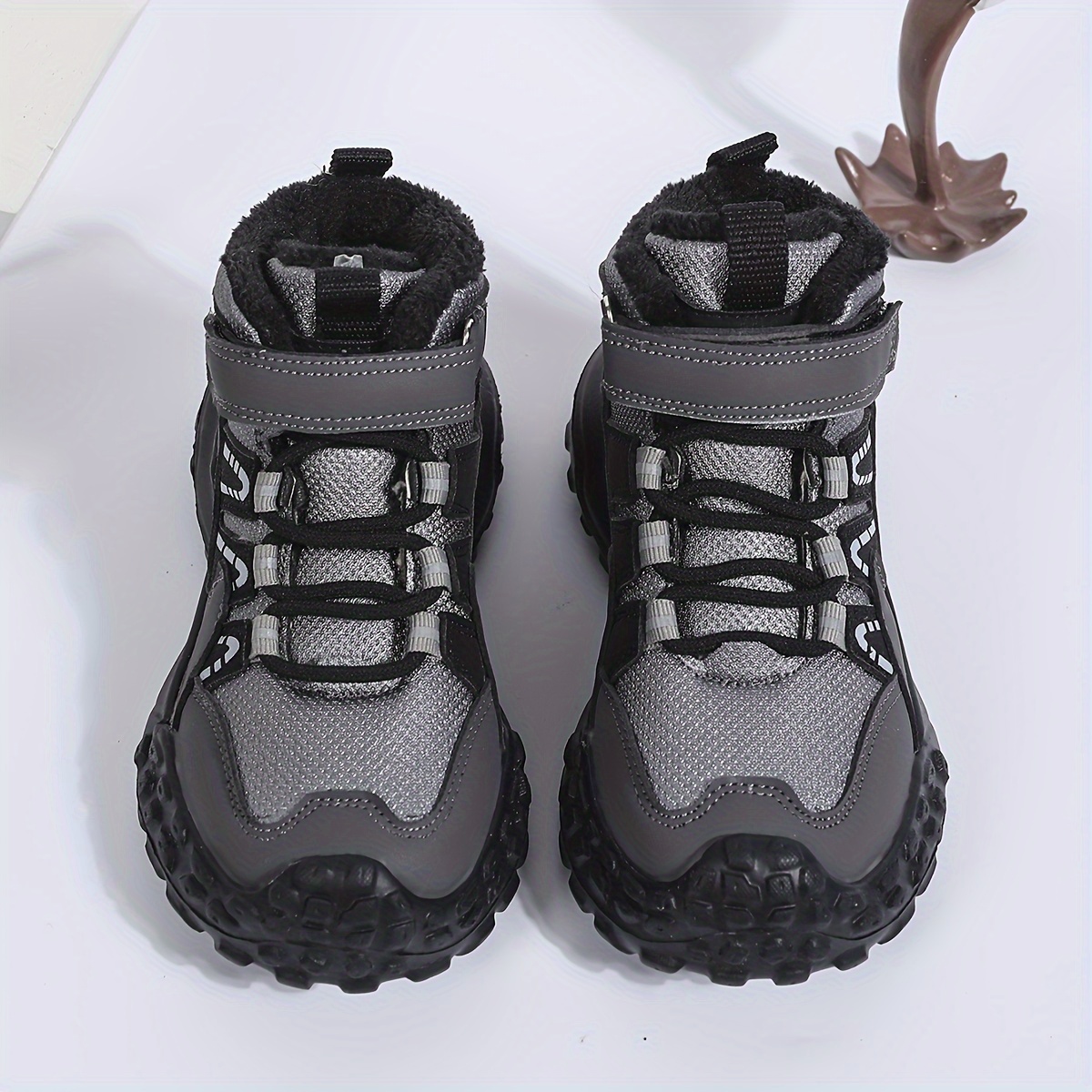 Mishansha Winterschoenen voor kinderen, warm gevoerd, winterlaarzen voor jongens en meisjes, sneeuwlaarzen, outdoor, antislip, maat 24-38, lichtroze