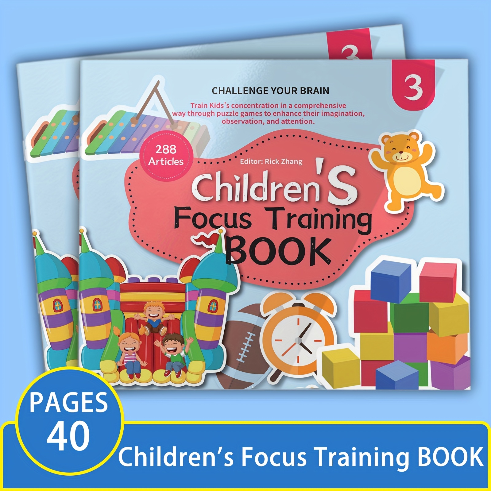 [1pc Fun English Learning Book] Fun English Books about Patterns And Regulations to Boost Kids' Concentration - Enhance Education And Creativity.