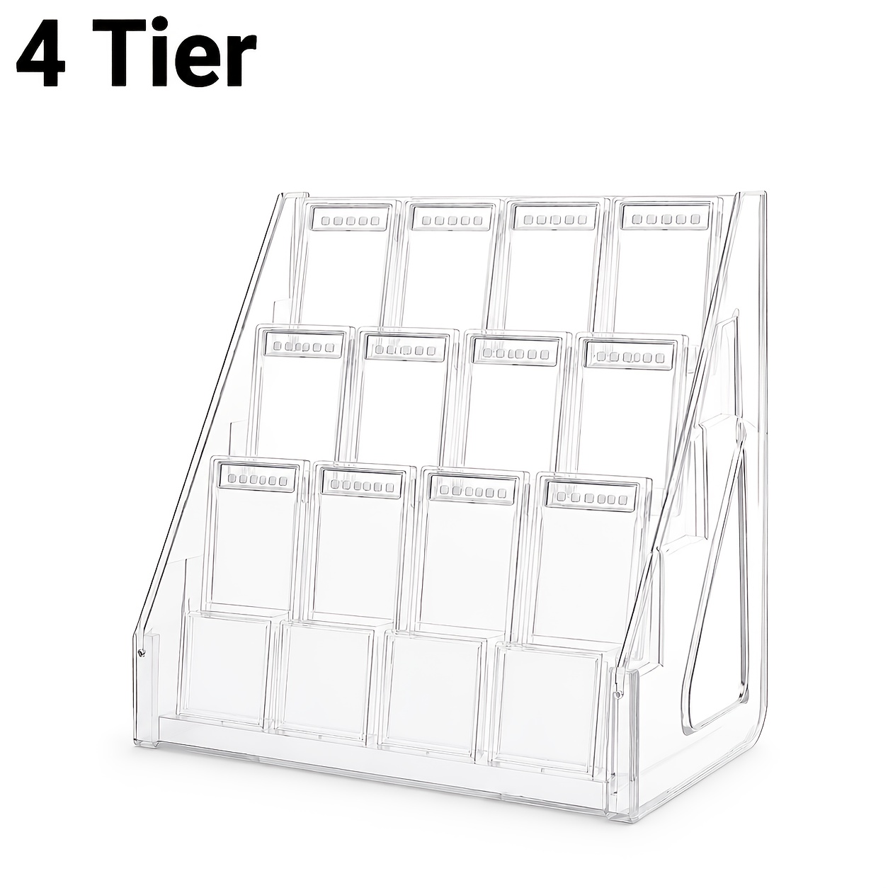TEMU 3/4/5 Layers, 1pc Collectible Card Display Stand, Vertical Stand, Suitable For Baseball And Basketball Sports Cards, Basketball, Football,