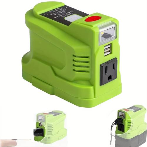 portable power inverter for ryobi 18v battery 150w inverters generator for ryobi 18v li w 2 usb led light ac outlet 18v to ac 110 120v modified sine inverter