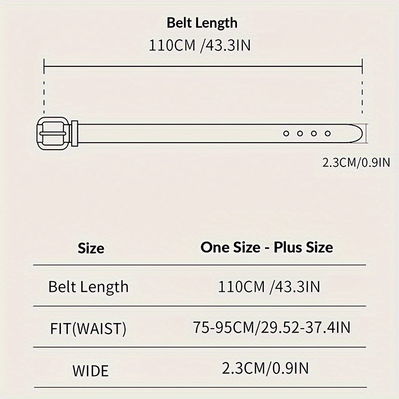 Plus Size Women's Belt Set with Four Pieces