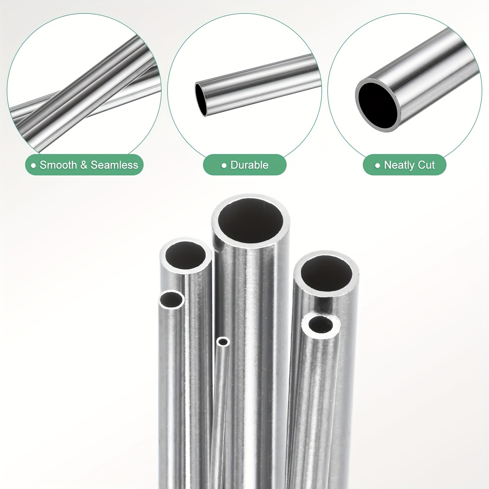 thumbnail interactive-video image 1 of 50mm / 51mm (2 Inch) Stainless Steel Exhaust Pipe – 500mm Length 1.5mm Wall – Smoothflow 1 of 3