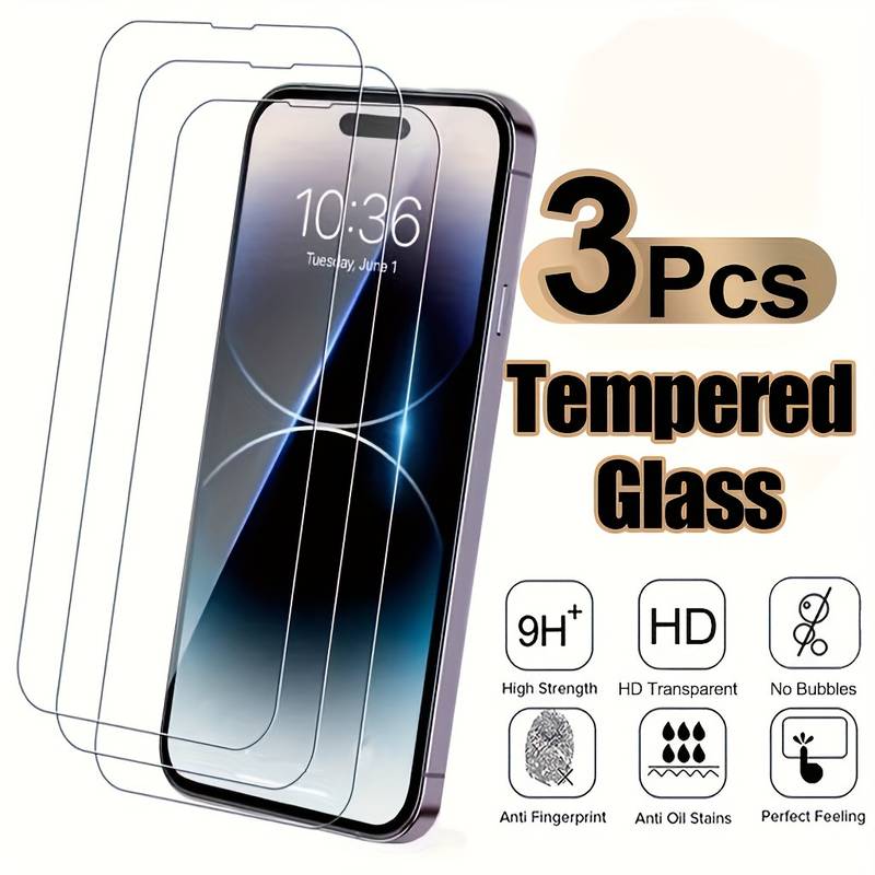 5Pcs For IPhone 16 16e 15 14 13 12 11 Pro Max XS XR 17 Plus Mini Privacy Screen Protector 4K High Definition Tempered Glass