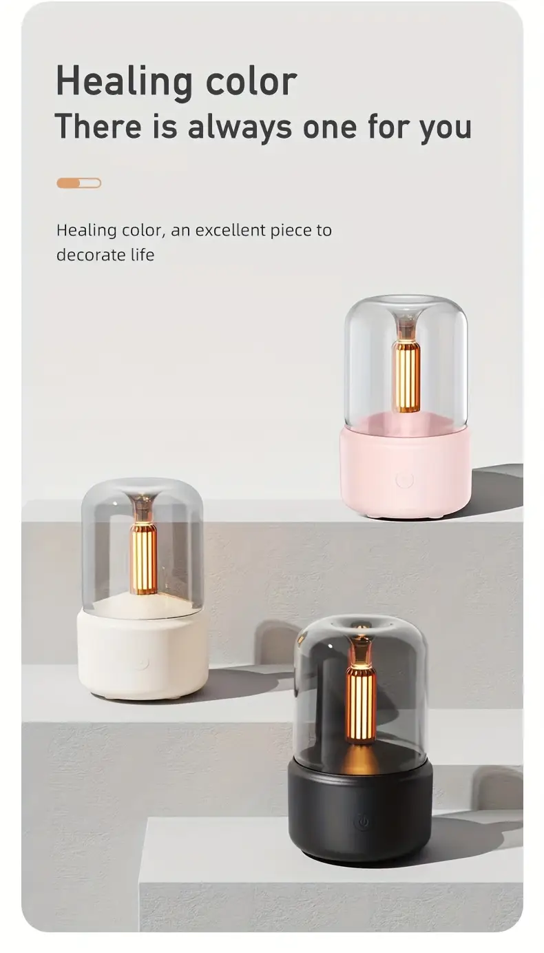 technology humidifier   diffuser soft light bedside mood lamp for home and office 2 color options perfect christmas birthday holiday gift office decor stylish diffuser     mist output office workers Product details 5