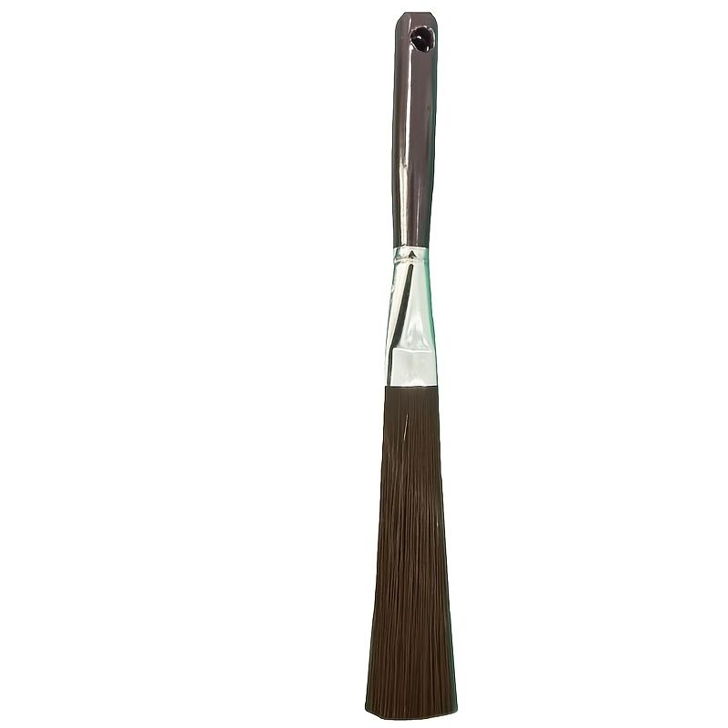 TEMU 1pc Flat/round Splatter Brush; Abstract Art Brush For Spots