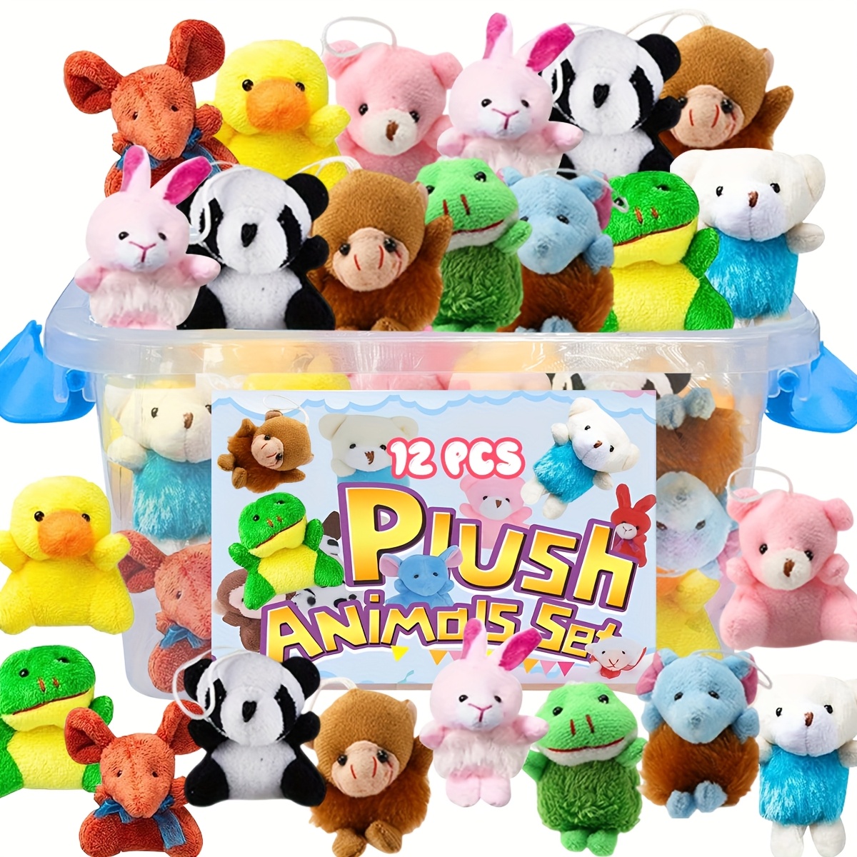 paquete 12 juguetes mini peluches fiestas conjunto Temu Peru