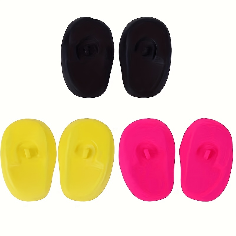 TEMU Protège-oreilles réutilisables et imperméables pour la teinture et le lavage des cheveux - Couvre-oreilles réutilisables pour salon et usage