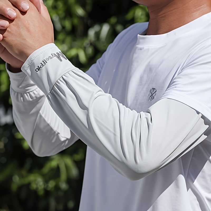 TEMU Men's Loose Cooling Arm Sleeves - Breathable, Quick-dry, Lightweight Comfortable, Outdoor Gear, Wear, Equipment | Loose Sleeve | Polyester