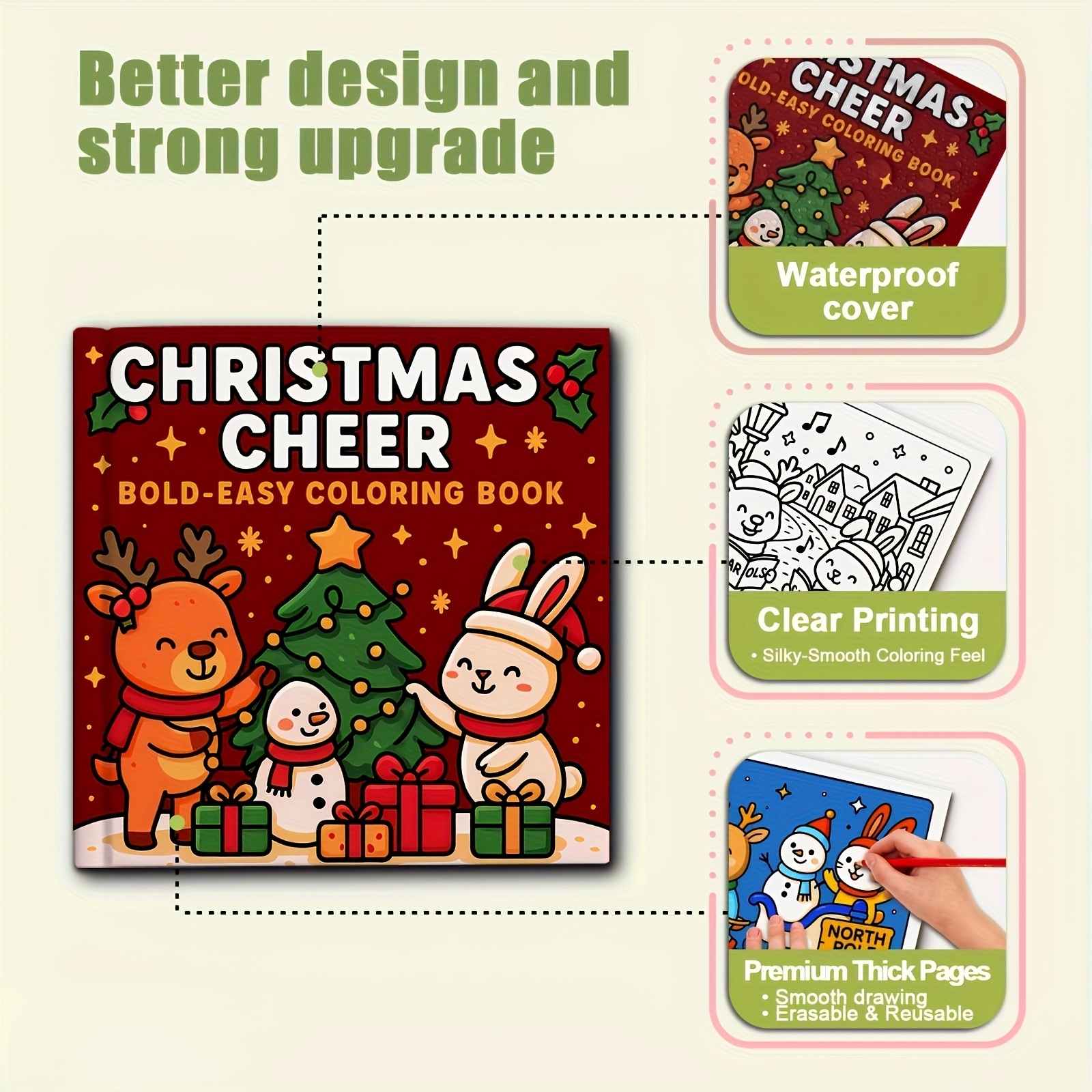Image of And Easy Drawing Book With , Single-sided Printing, 24-page Coloring Book, Adult Drawing Book, Coloring Book, Clear Lines And Exquisite Patterns - For Family, Children , Suitable For Halloween