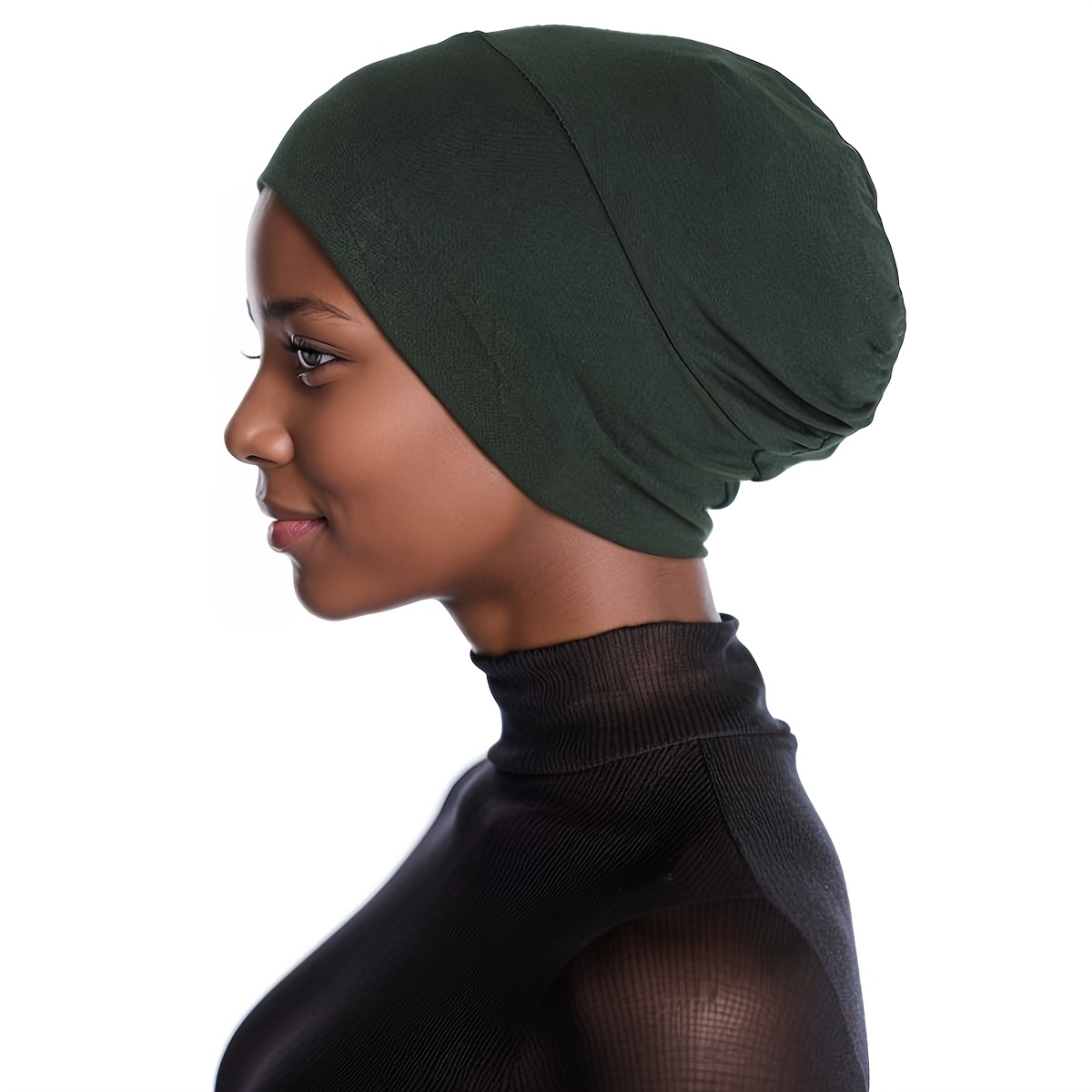 Middle Eastern Women'S New Muslim Modal Comfortable Elastic Breathable Base Cap Can Hide Hair Elastic Cap Headscarf Cap