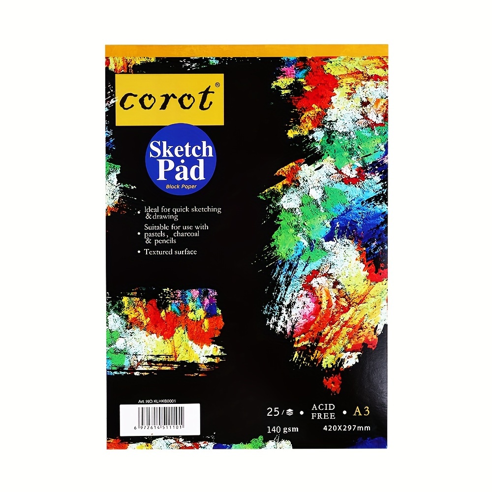 25 Sheets 140gsm Material Acid Free Paper Ideal For Quick ing Charcoal Pencils A3 A4 A5 Size