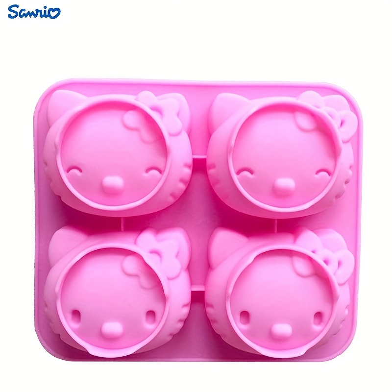 E-shop Hello Kitty Kerzen- Seifen-Silikonform – DIY-Bastelarbeiten, Harz, Gips, Beton, wiederverwendbar – Rosa, für Heimdekoration Festtagsgeschenke |