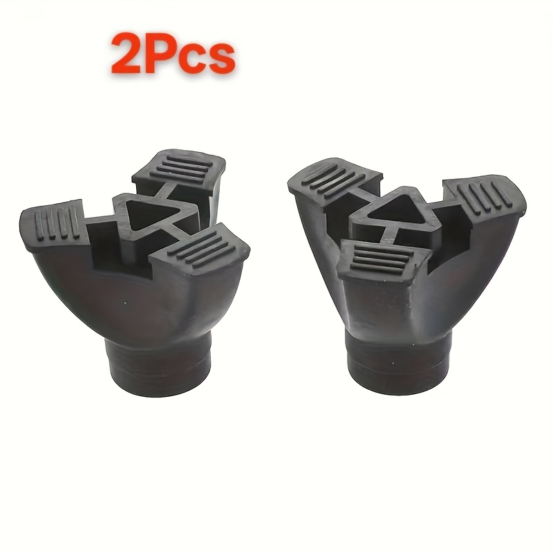 E-shop 2er Set Wanderstock Pads Trekking Stab Abdeckungen Anti-Rutsch Gummi Ersatzköpfe 3-Klauen Basis Verdickte Verschleißfest 0.75 Zoll