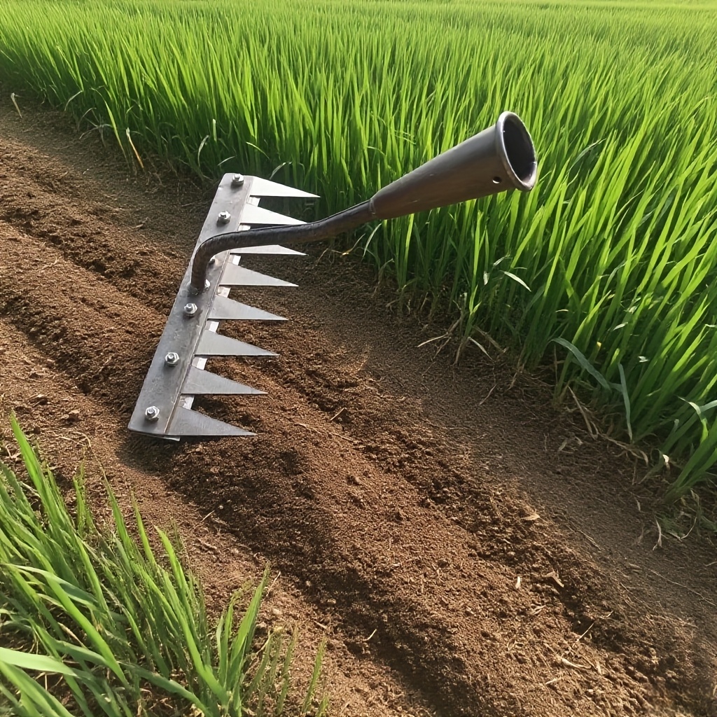 Image of Weeding Artifact Agricultural Digging Wild Vegetables Flower Shovel Digging Planting Agricultural Soil Loosening Tool Steel Rake