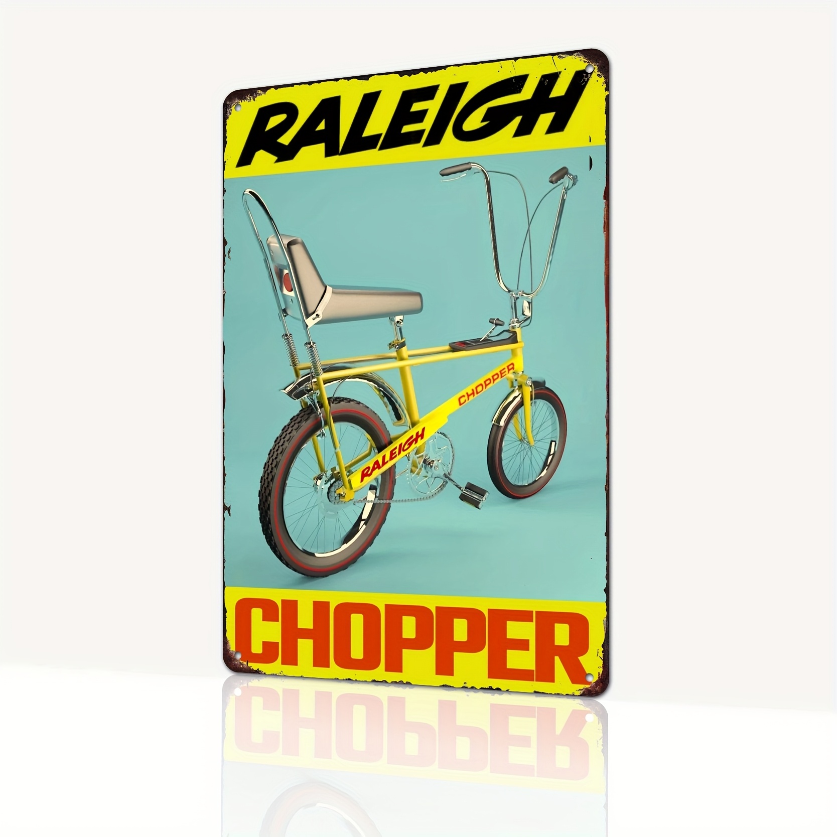 RALEIGH Chopper Metallschild 12" X 3