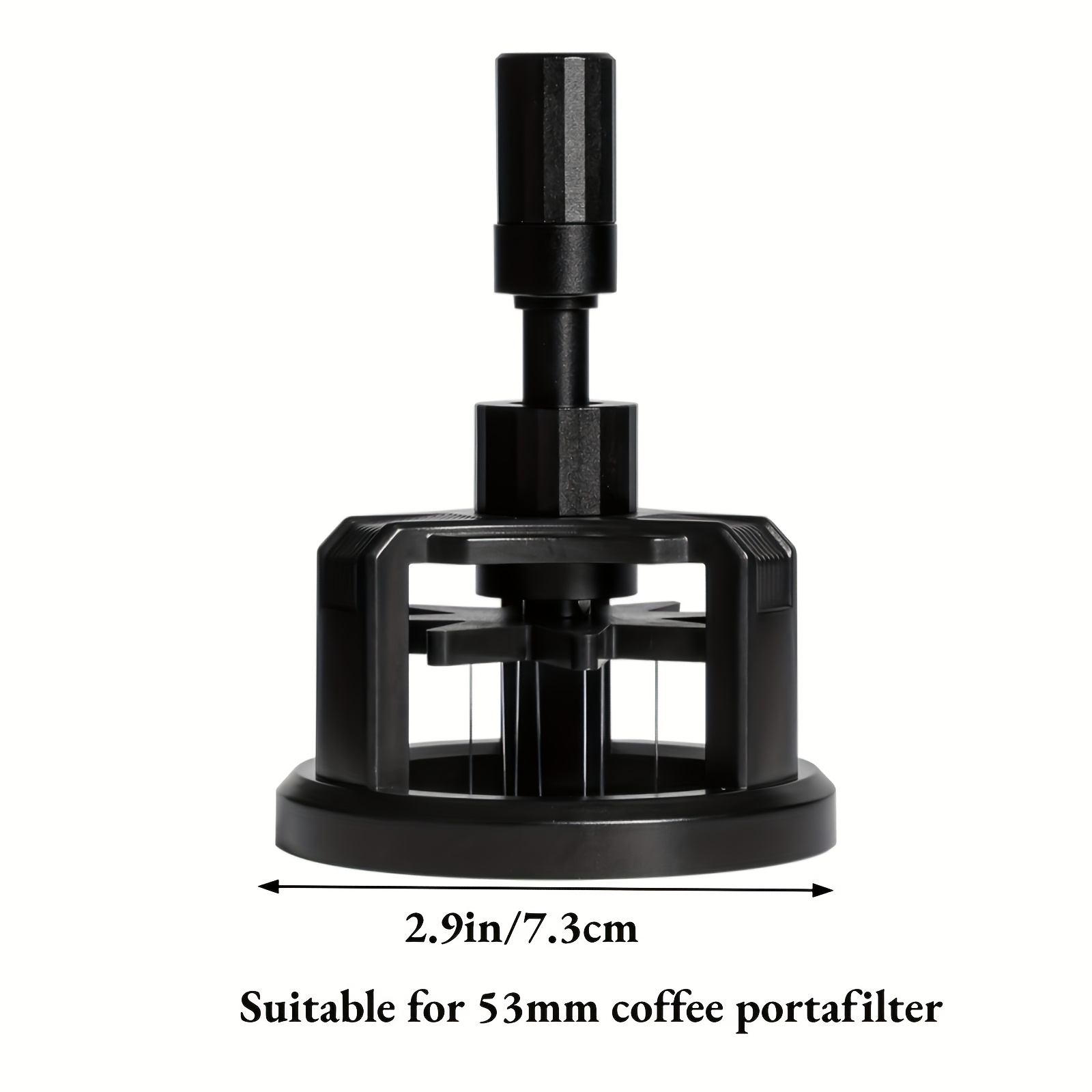 TEMU Adjustable Rotating Wdt Tool Espresso Stirrer Distributor Tool 304 Stainless Steel Needle Coffee Distributor Detachable Coffee Powder Stirrer