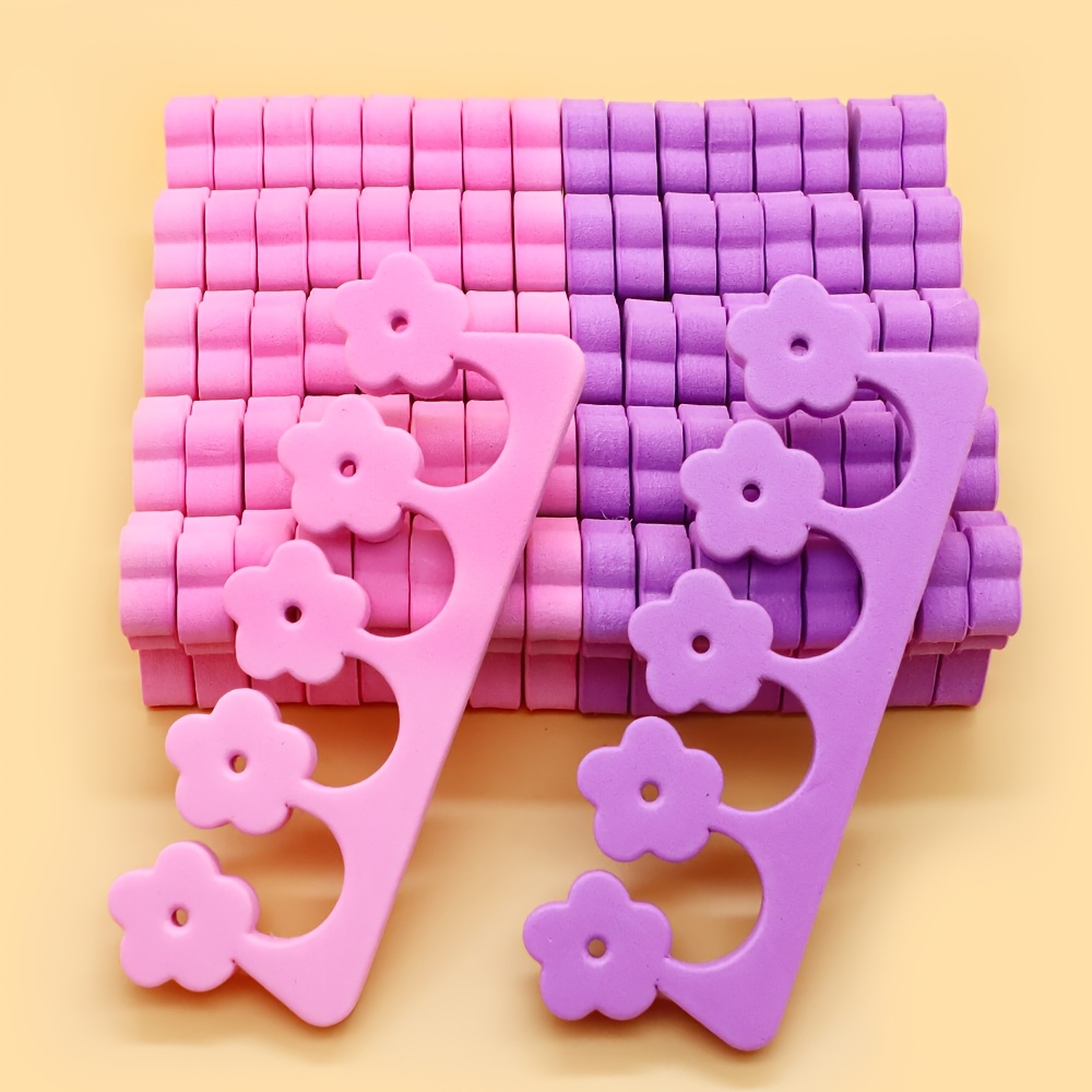 8pcs Soft Sponge Finger and Toe Separators for Nail Art