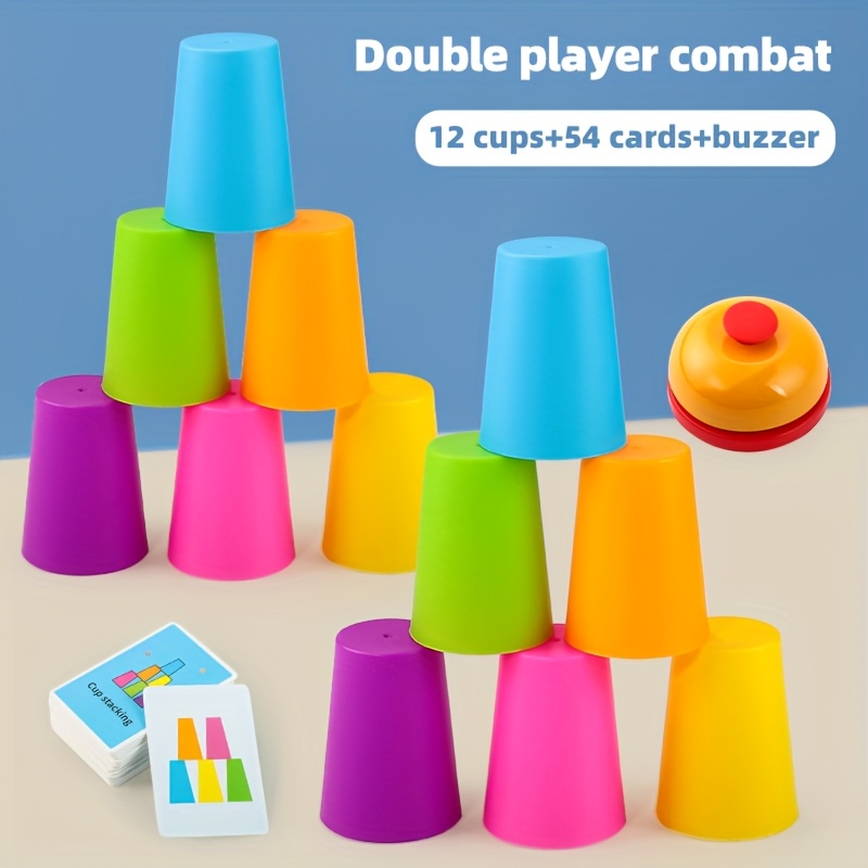 Stacking Cup Game Educational Science Toy to Train Intelligence
