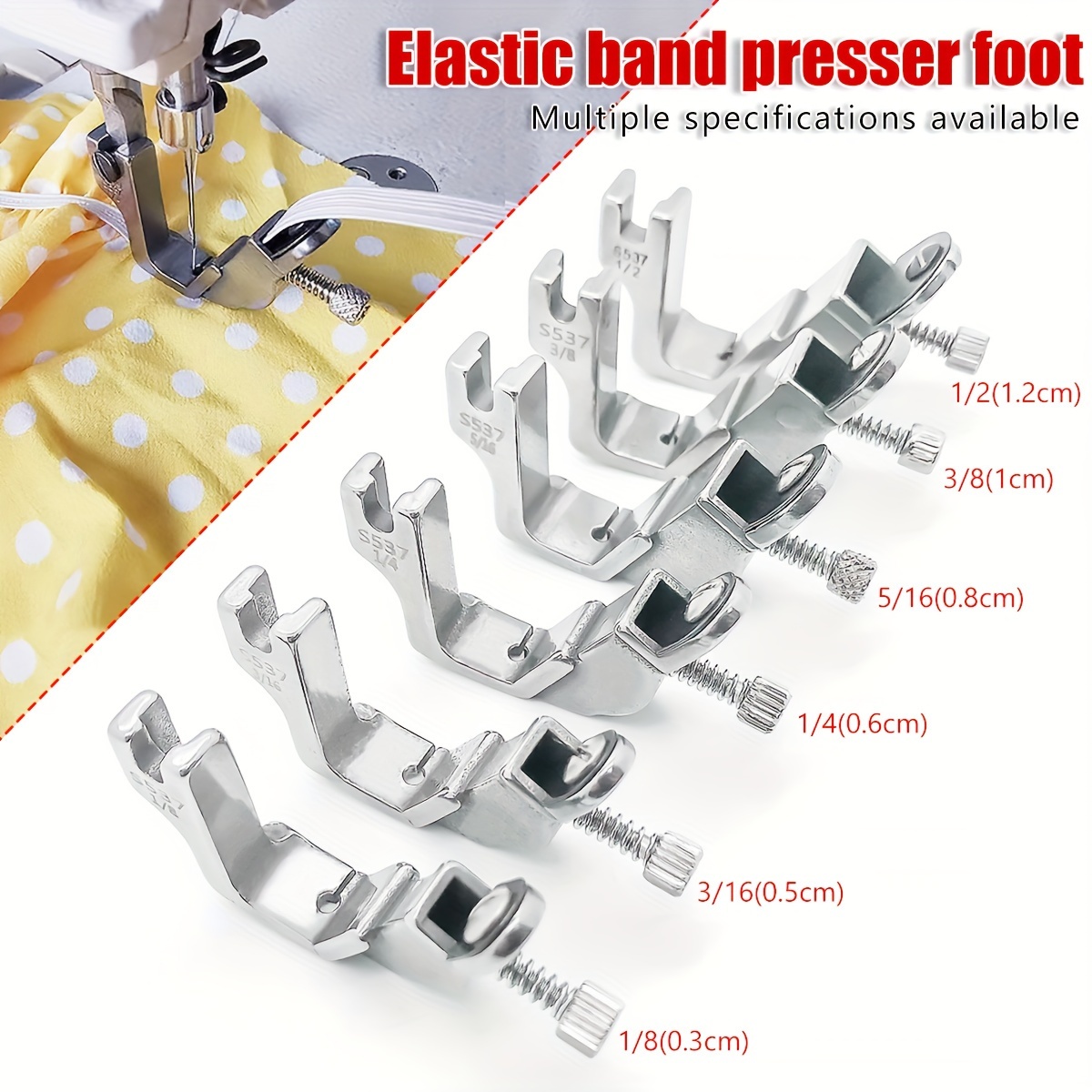 

1pcs Computerized Flat Car Presser Foot S537 Upper Presser Foot Sewing Pull Shrink Wrinkle Presser Foot