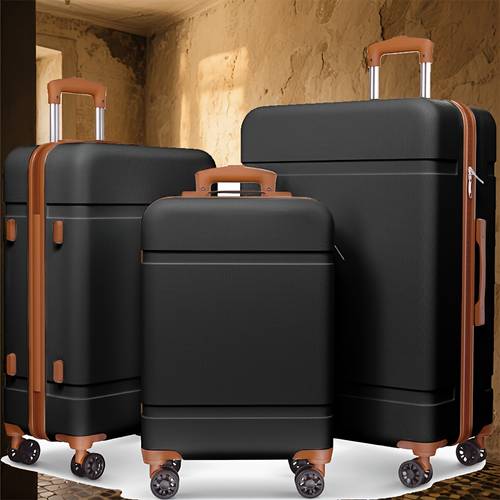 luggage abs zipper spinner suitcase 20 24 28 carry on checked luggage with 360 wheels for weekend business international travel