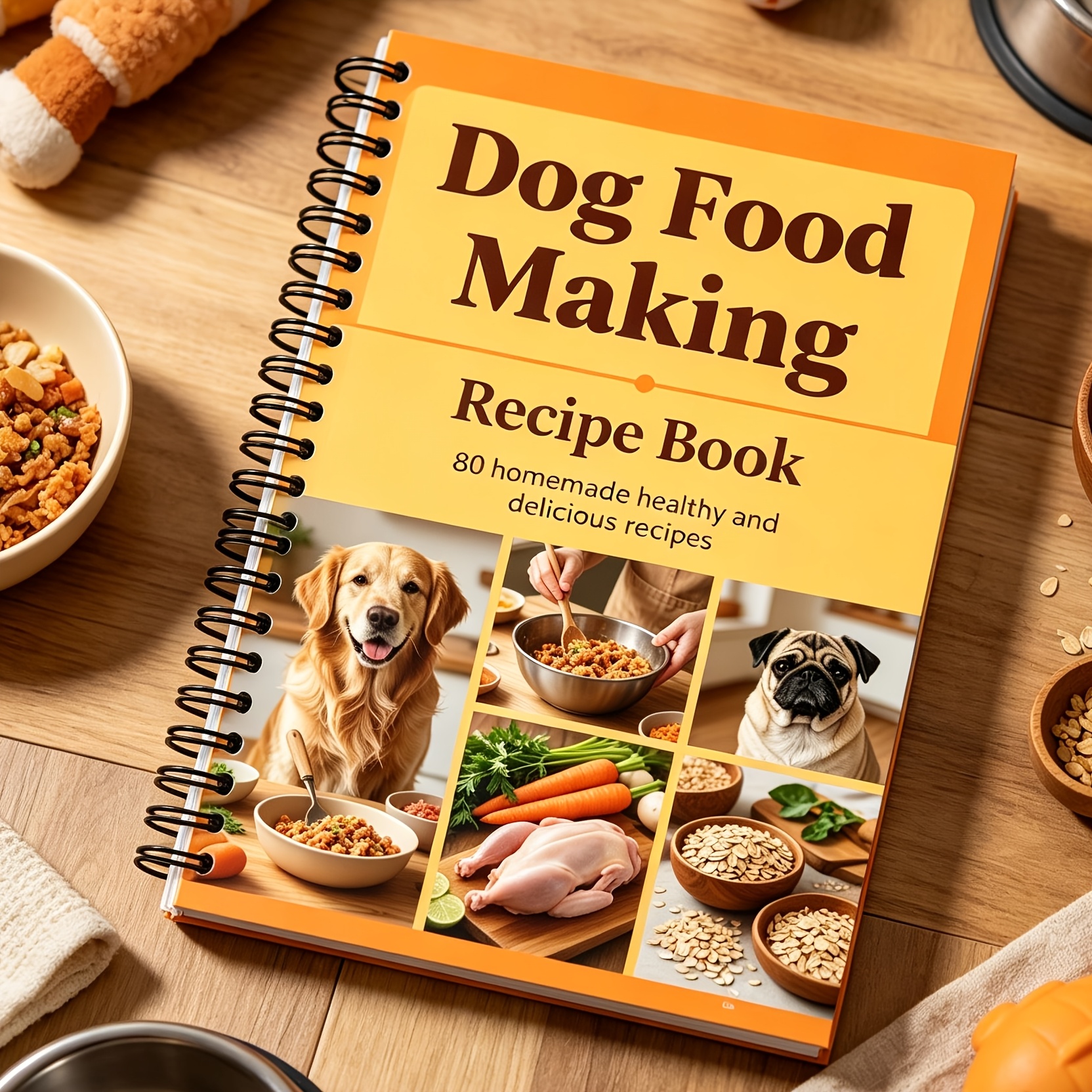 Easy Homemade Dog Food: 80+ Recipes And Production Processes/Spiral Binding, Fresh Feeding Guide for Pets, Suitable for Busy Owners, Keeping Dogs Happy And Healthy Suitable for All Breeds - Image 5