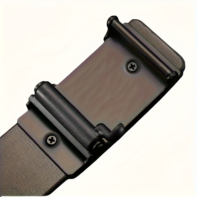 Men's Leather Belt with Automatic Buckle, Soft Cowhide