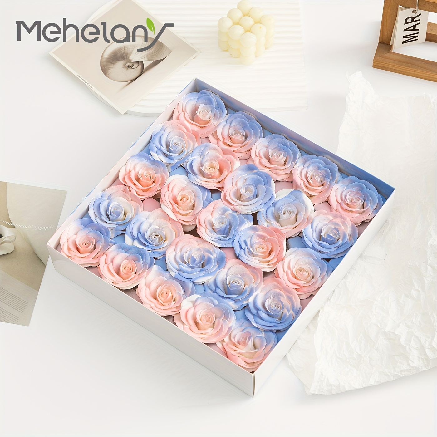 Konservierte Rose Mit Halskette In Geschenkbox – Mit LED-Beleuchtung, Romantisches Geschenk Für Sie