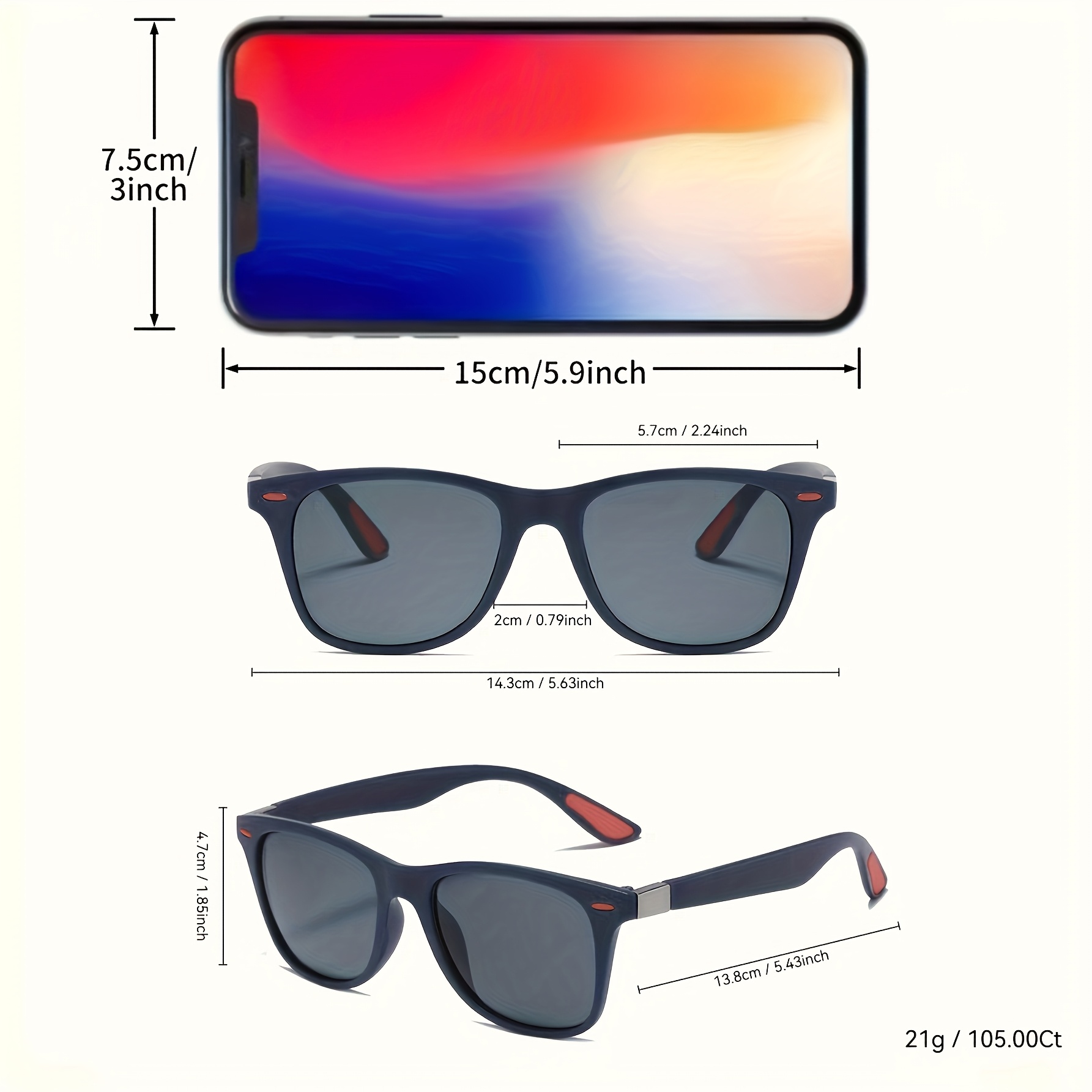 6pcs Cool Fashion Glasses Set for Men