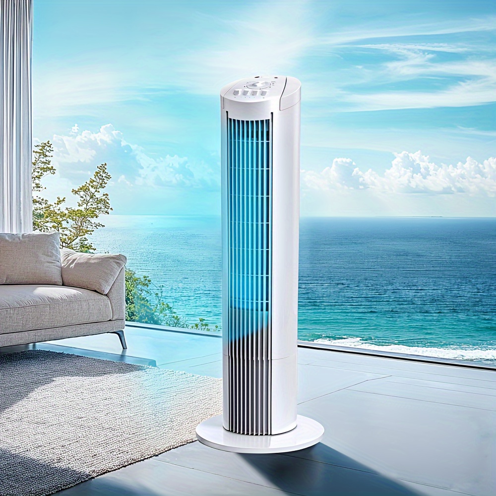 

36" Tower Fan For Home, High Velocity Standing Floor Fan With 90° Oscillation, 24 Ft/s Airflow, 3 Speeds, Timer, Quiet Operation For Bedroom