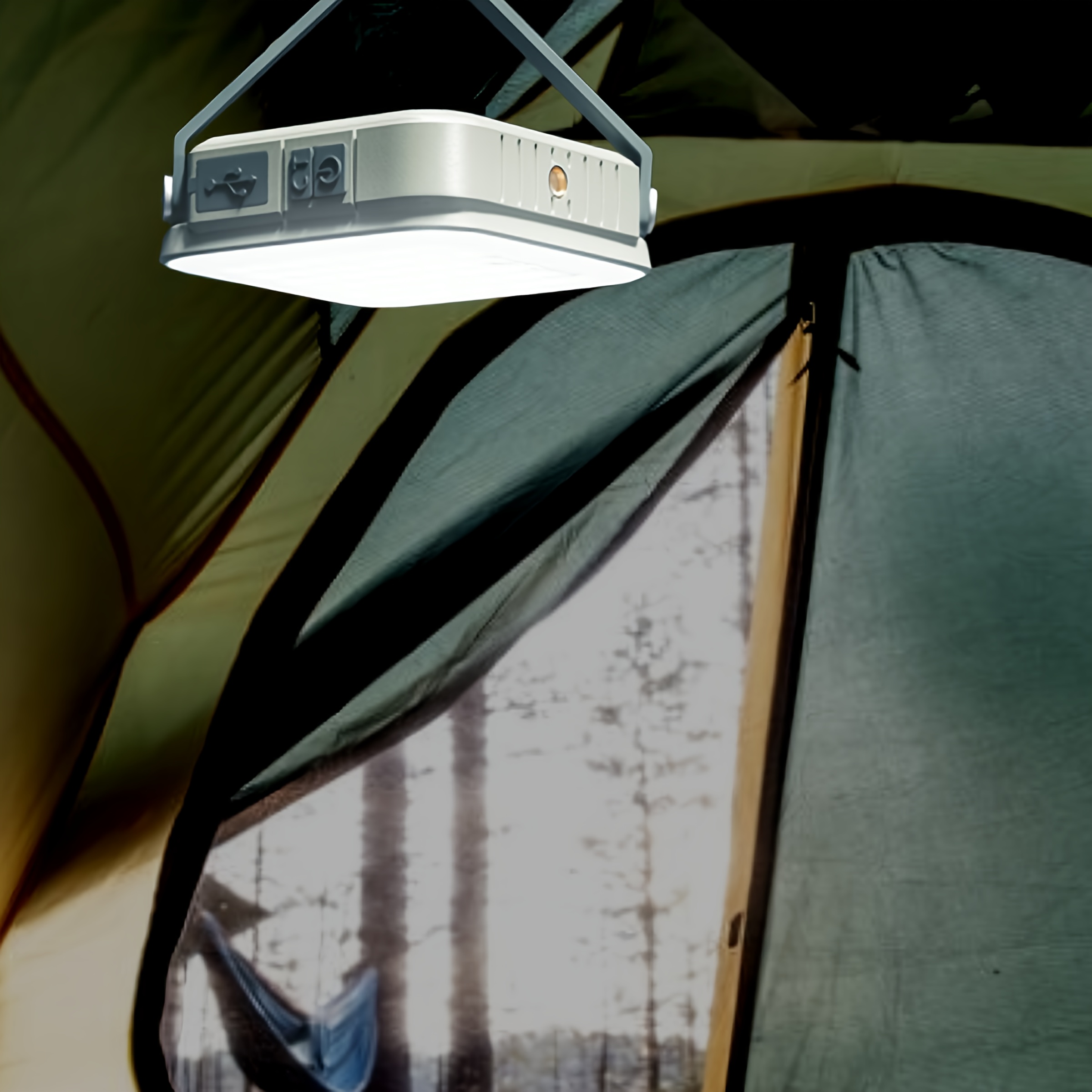 TEMU Warsun Camping Lights Cp36 Smd Rechargeable Hanging Lights Portable Fill Maintenance Lighting 3-level Dimming 4 Lighting 48led Long , Outdoor Lighting, Emergency Light, Adjustable Brightness,